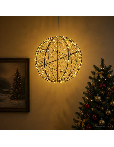 Luce a punta di Natale 500 LED Bianco caldo Ø 40 x 42 cm