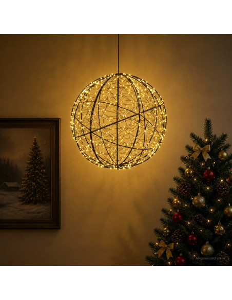 Luce a punta di Natale 500 LED Bianco caldo Ø 40 x 42 cm
