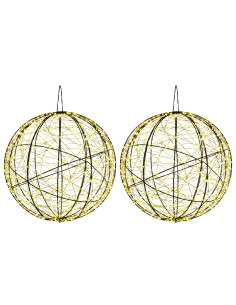 Luce a punta di Natale 2 pz 1000 LED Bianco caldo Ø 40 x 42 cm 2