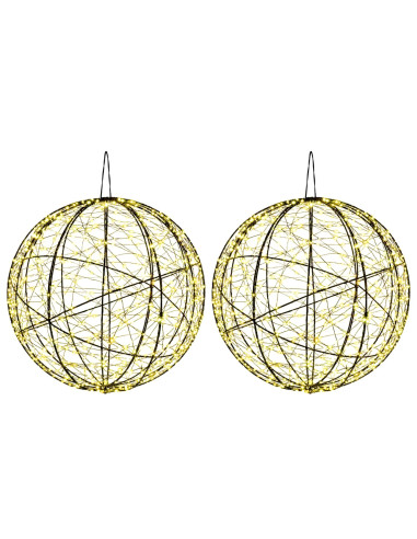 Luce a punta di Natale 2 pz 1000 LED Bianco caldo Ø 40 x 42 cm