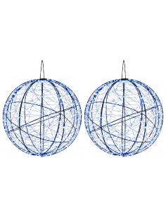 Luce a punta di Natale 2 pz 1000 LED Blu Ø 40 x 42 cm 2