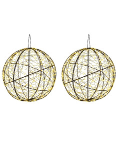 Luce a punta di Natale 2 pz 1500 LED Bianco caldo Ø 50 x 52 cm 2
