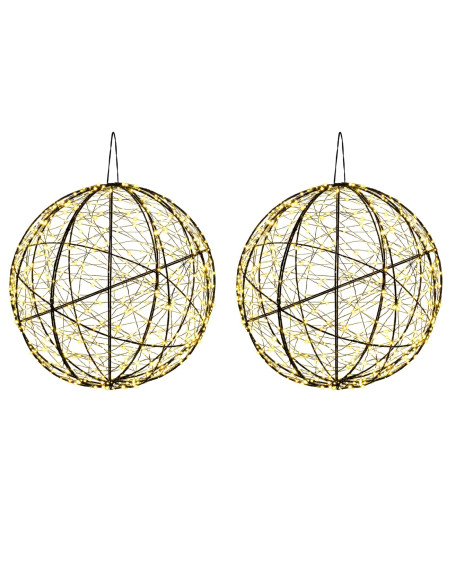 Luce a punta di Natale 2 pz 1500 LED Bianco caldo Ø 50 x 52 cm