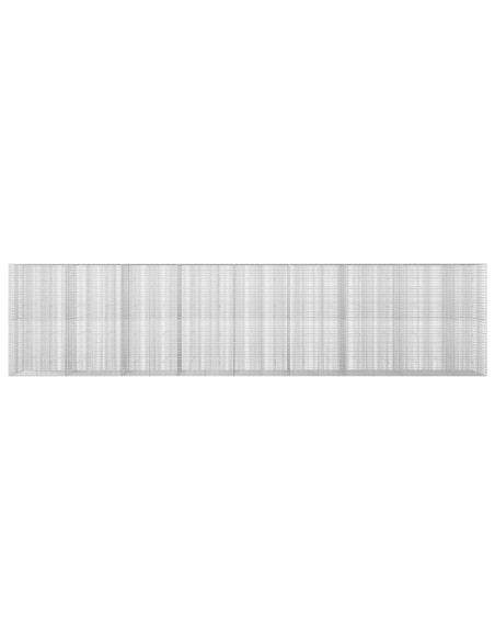 Gabione con filo da 3,5 mm e rete da 5x2,5 cm 850x30x200 cm
