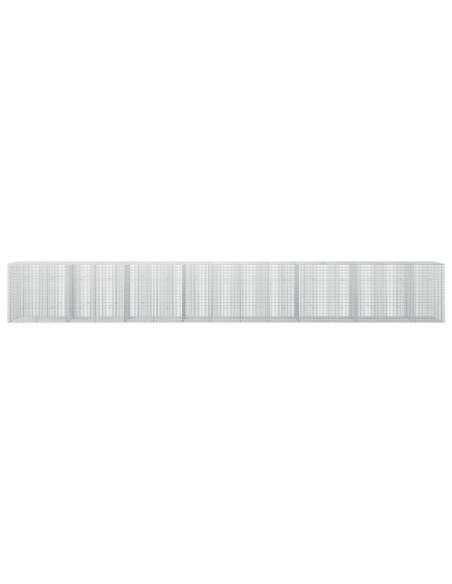 Gabione con filo da 3,5 mm e rete da 5x2,5 cm 750x30x100 cm