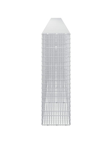 Gabione con filo da 3,5 mm e rete da 5x2,5 cm 750x30x100 cm