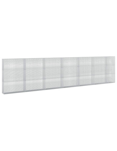 Gabione con filo da 3,5 mm e rete da 5x2,5 cm 650x30x150 cm