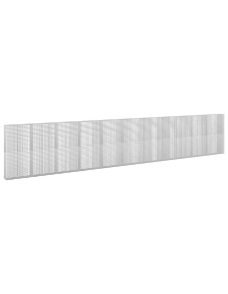 Gabione con filo da 3,5 mm e rete da 5x2,5 cm 1100x30x200 cm