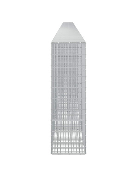 Gabione con filo da 3,5 mm e rete da 5x2,5 cm 1150x30x100 cm
