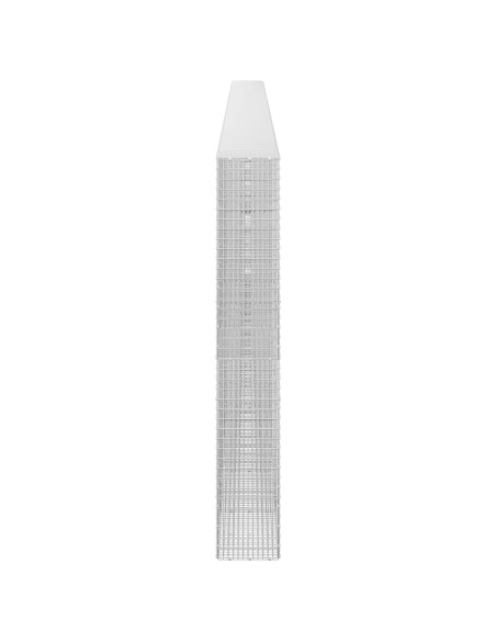 Gabione con filo da 3,5 mm e rete da 5x2,5 cm 1100x30x200 cm