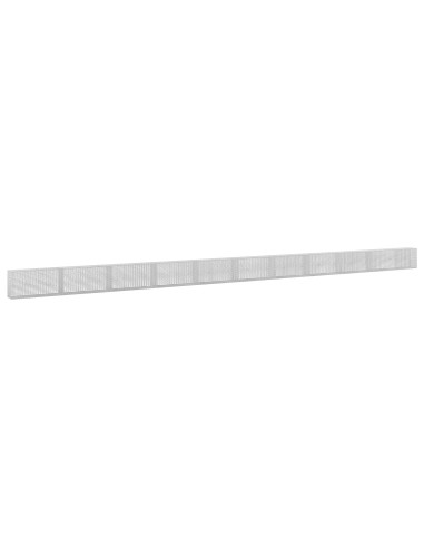 Gabione con filo da 3,5 mm e rete da 5x2,5 cm 1050x30x50 cm