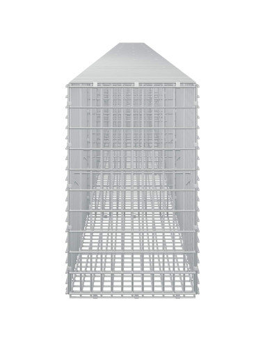 Gabione con filo da 3,5 mm e rete da 5x2,5 cm 1050x30x50 cm