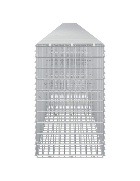 Gabione con filo da 3,5 mm e rete da 5x2,5 cm 1050x30x50 cm