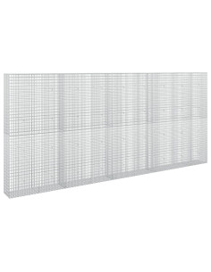 Gabione con filo da 3,5 mm e rete da 5x2,5 cm 450x30x200 cm 2