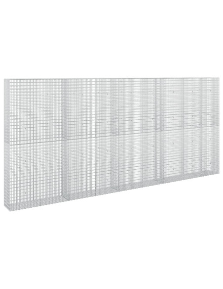 Gabione con filo da 3,5 mm e rete da 5x2,5 cm 450x30x200 cm