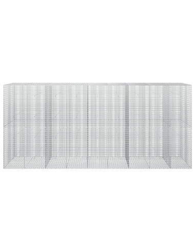 Gabione con filo da 3,5 mm e rete da 5x2,5 cm 450x30x200 cm