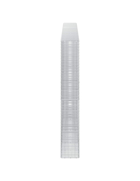 Gabione con filo da 3,5 mm e rete da 5x2,5 cm 450x30x200 cm