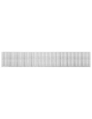 Gabione con filo da 3,5 mm e rete da 5x2,5 cm 1200x30x200 cm