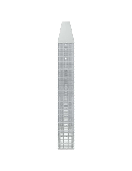 Gabione con filo da 3,5 mm e rete da 5x2,5 cm 1200x30x200 cm