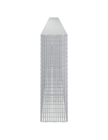Gabione con filo da 3,5 mm e rete da 5x2,5 cm 950x30x100 cm