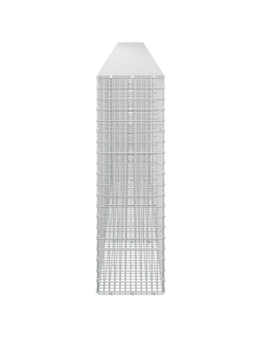 Gabione con filo da 3,5 mm e rete da 5x2,5 cm 700x30x100 cm
