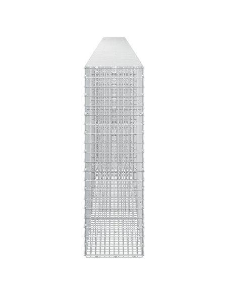 Gabione con filo da 3,5 mm e rete da 5x2,5 cm 700x30x100 cm