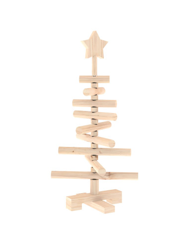 Albero di Natale in legno KOTKA 60 cm Legno Massello di Pino