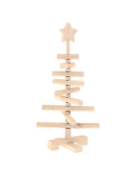 Albero di Natale in legno KOTKA 60 cm Legno Massello di Pino