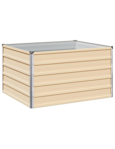 Letto rialzato da giardino Avorio 100 x 80 x 55 cm 2