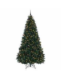 Albero di Natale artificiale verde scuro con palline 270 cm 2