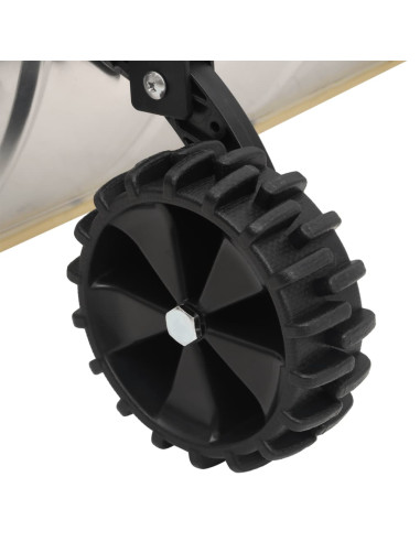 Pala da Neve con Manico Allungabile Argento 61 cm Lama Acciaio