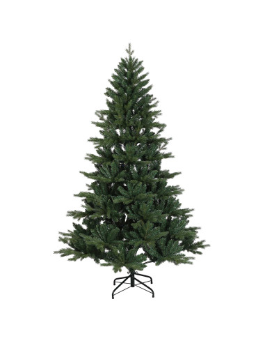 Albero di Natale Artificiale con Rami Pieghevoli 240 cm 300 LED