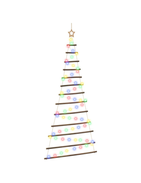 Albero di Natale appeso 180 cm 100 LED Multicolore