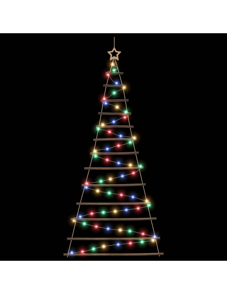 Albero di Natale appeso 180 cm 100 LED Multicolore