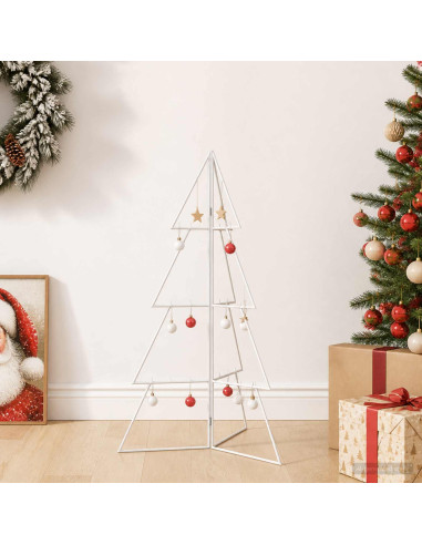 Albero di Natale in metallo KUOPIO 100 cm Acciaio Bianco