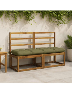 Cuscino per panchina VIANEN 100% Poliestere Verde Oliva