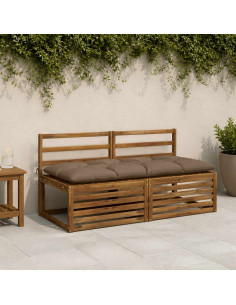 Cuscino per panchina VIANEN 100% Poliestere Tortora