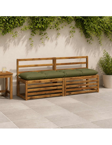 Cuscino per panchina VIANEN 100% Poliestere Verde Oliva