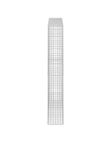 Gabione con filo da 5 mm e rete da 5x5 cm 150x30x200 cm