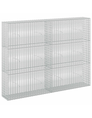 Gabione con Filo da 5 mm e Rete da 5x2,5 cm 200x30x150 cm