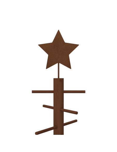 Albero di Natale in legno 75 cm Bambù e legno di pino massello