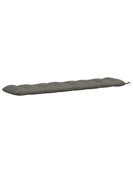 Cuscino per panchina VIANEN 100% Poliestere Grigio