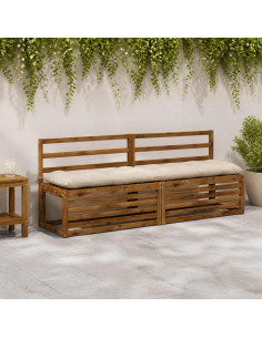 Cuscino per panchina VIANEN 100% Poliestere Crema