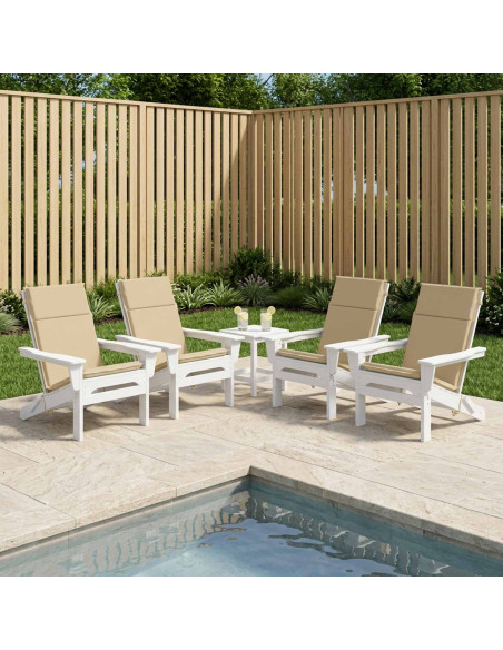 Cuscino per sedia a schienale alto GEMERT 6 pz 100% Poliestere