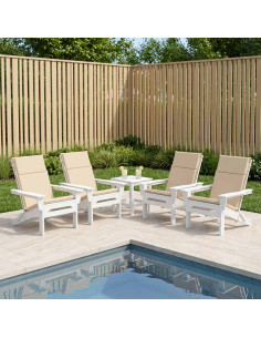Cuscino per sedia a schienale alto GEMERT 4 pz 100% Poliestere
