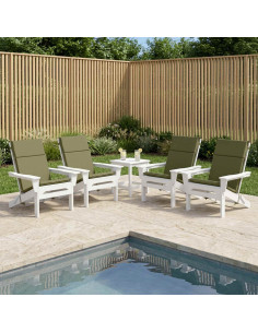 Cuscino per sedia a schienale alto GEMERT 4 pz 100% Poliestere