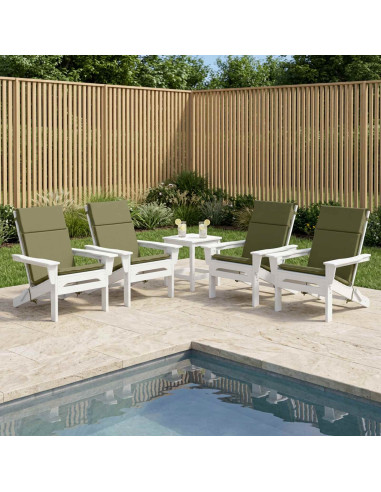 Cuscino per sedia a schienale alto GEMERT 4 pz 100% Poliestere