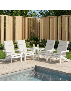 Cuscino per sedia a schienale alto GEMERT 4 pz 100% Poliestere