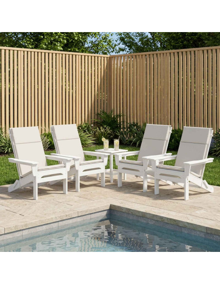 Cuscino per sedia a schienale alto GEMERT 4 pz 100% Poliestere