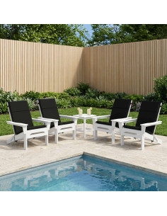 Cuscino per sedia a schienale alto GEMERT 4 pz 100% Poliestere